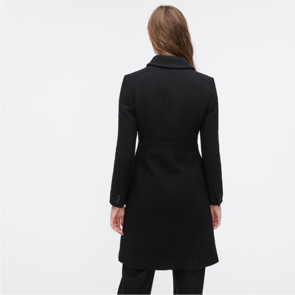 J. Crew Classic Lady Day Trench Coat in Italian Double-Cloth Wool Thinsulate 14T - Picture 2 of 11